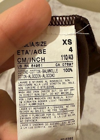 Kahverengi Uzun Kollu Kız Benetton - Görsel 4