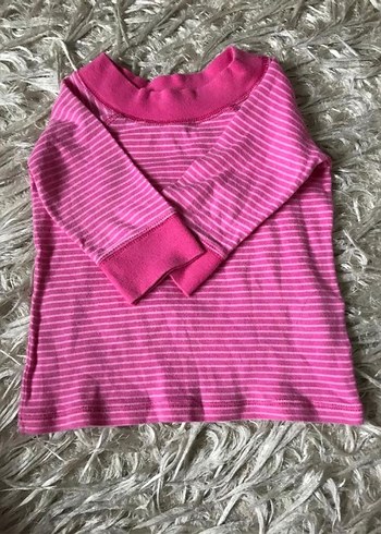 Çizgili ve Renkli Uzun Kollu Kız Tişört Paketi - Görsel 3