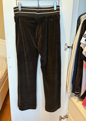 l Beden Kadife Düşük Bel Vintage Eşofman