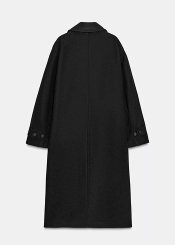 xs Beden siyah Renk OVERSIZE YUMUŞAK KABAN