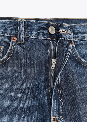 32 Beden TRF YÜKSEK BEL GENİŞ PAÇA TAM BOY JEAN