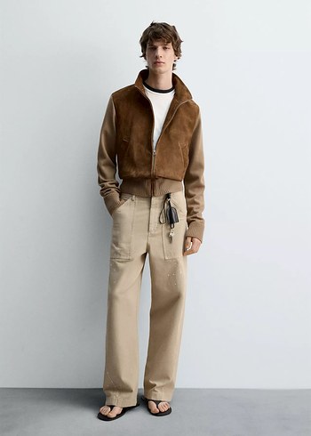 Zara DERİ KOMBİNASYONLU LIMITED EDITION CEKET