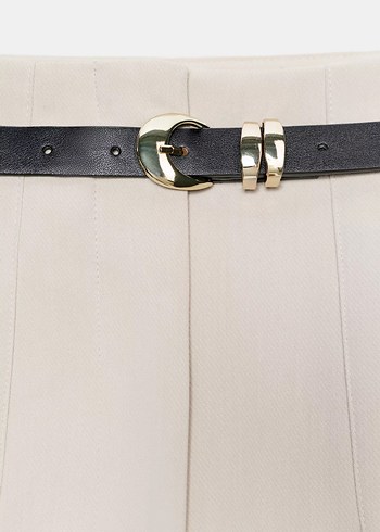 Zara YÜKSEK BEL KEMERLİ PANTOLON