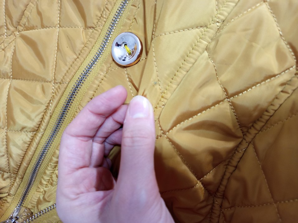 Sarı Kadın Kürklü Midi Kışlık Mont - Görsel 3