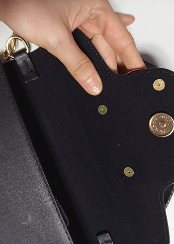 Vettro & Co. Siyah Deri Kadın Çanta - Görsel 5