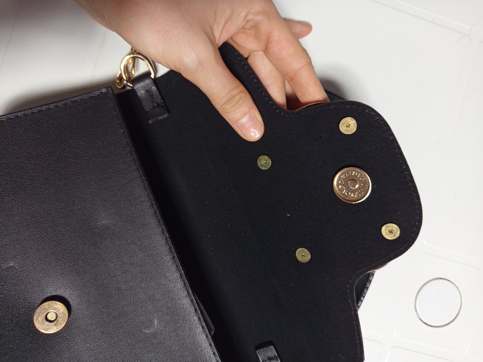 Vettro & Co. Siyah Deri Kadın Çanta - Görsel 5