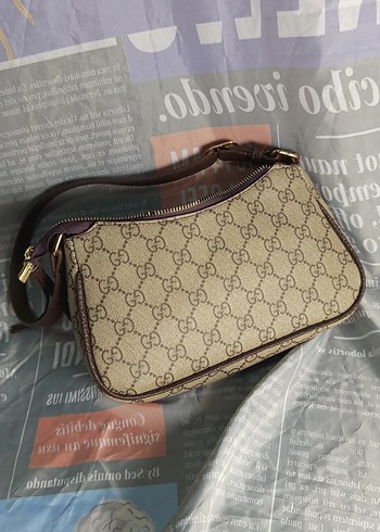 Kahverengi Deri Klasik Tokalı Kadın Çanta - Görsel 3