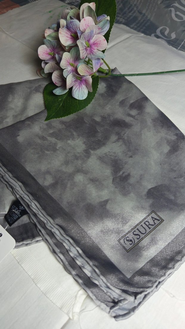 Gri Kadın Eşarp - Sura - Görsel 2