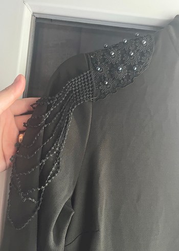 Günlük elbise kol ve düğme detaylı