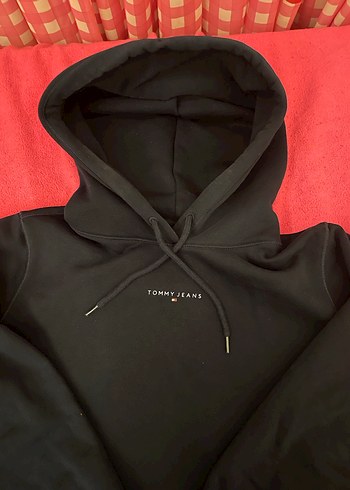 Tommy Jeans Siyah Kapüşonlu Sweatshirt - Görsel 3
