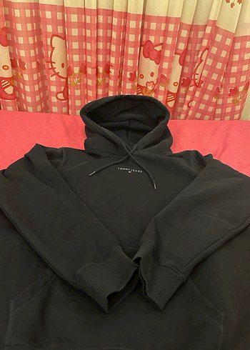 Tommy Jeans Siyah Kapüşonlu Sweatshirt - Görsel 4
