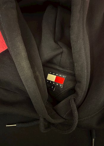 Tommy Jeans Siyah Kapüşonlu Sweatshirt - Görsel 2
