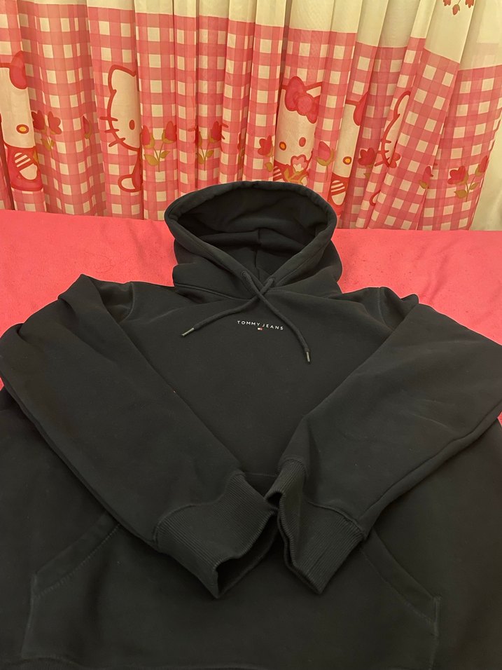 Tommy Jeans Siyah Kapüşonlu Sweatshirt - Görsel 4