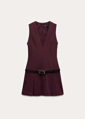 Zara bordo Elbise