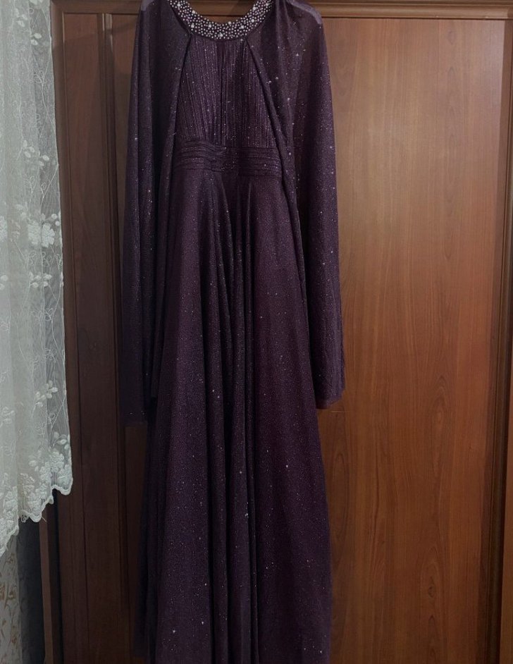 Uzun Mor Simli Abiye - Görsel 4