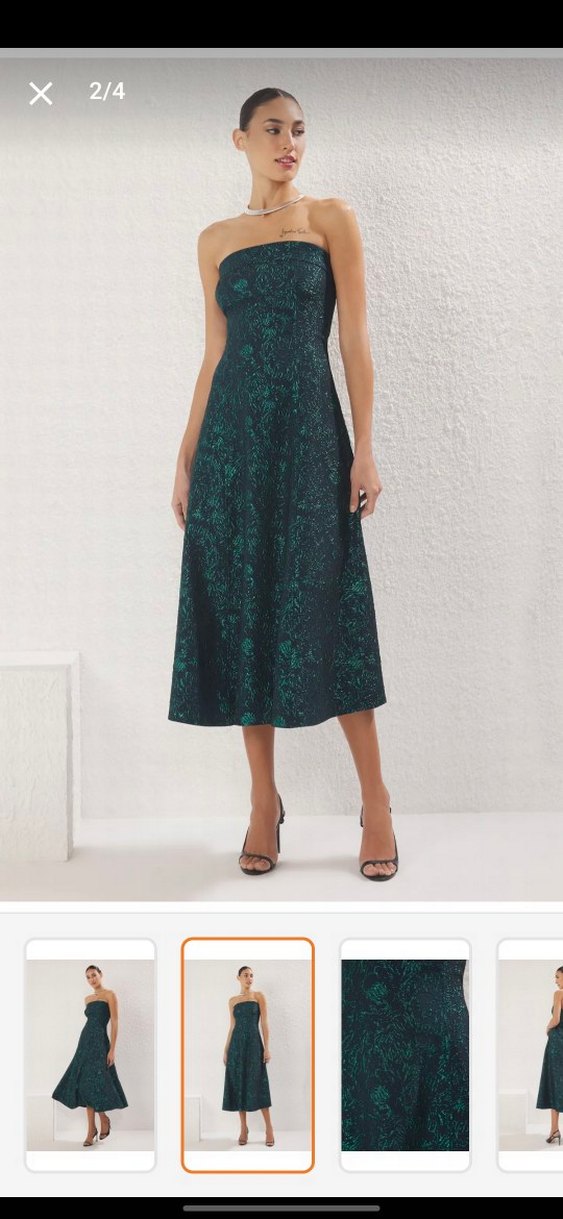 Straplez Abiye Elbise - Görsel 2