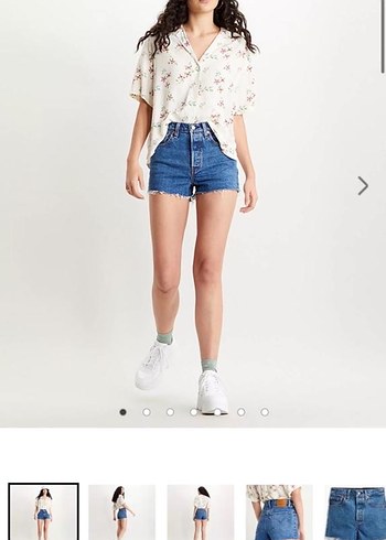 Levis Ribcage Denim Sort
