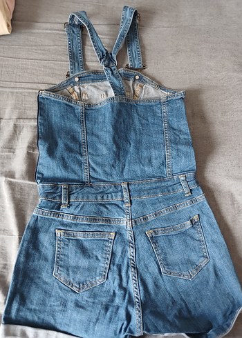 Mavi Denim Askılı Tulum - Görsel 2