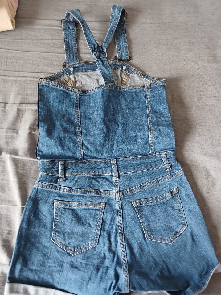 Mavi Denim Askılı Tulum - Görsel 2