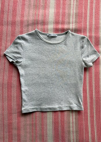 Gri Kısa Kollu Basic Tişört