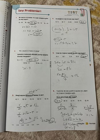 Beden Renk Kolay Başlangıç Çıtır Çerez Problemler Soru Bankası