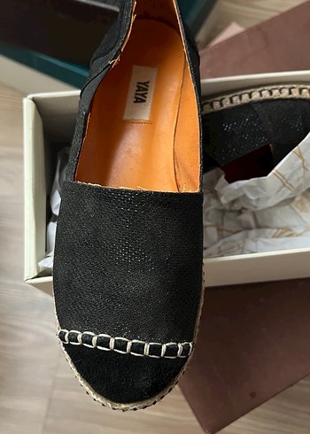 Siyah Süet Kadın Espadril - Görsel 3