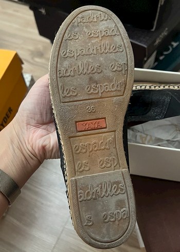 Siyah Süet Kadın Espadril - Görsel 6