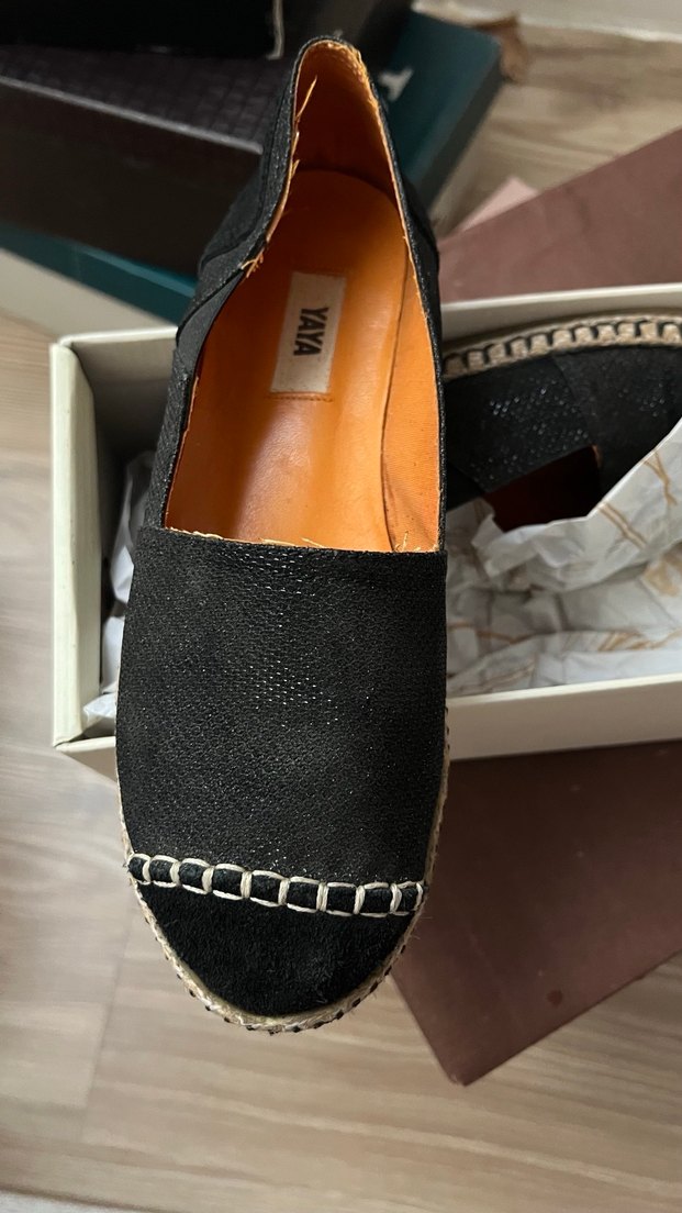 Siyah Süet Kadın Espadril - Görsel 3