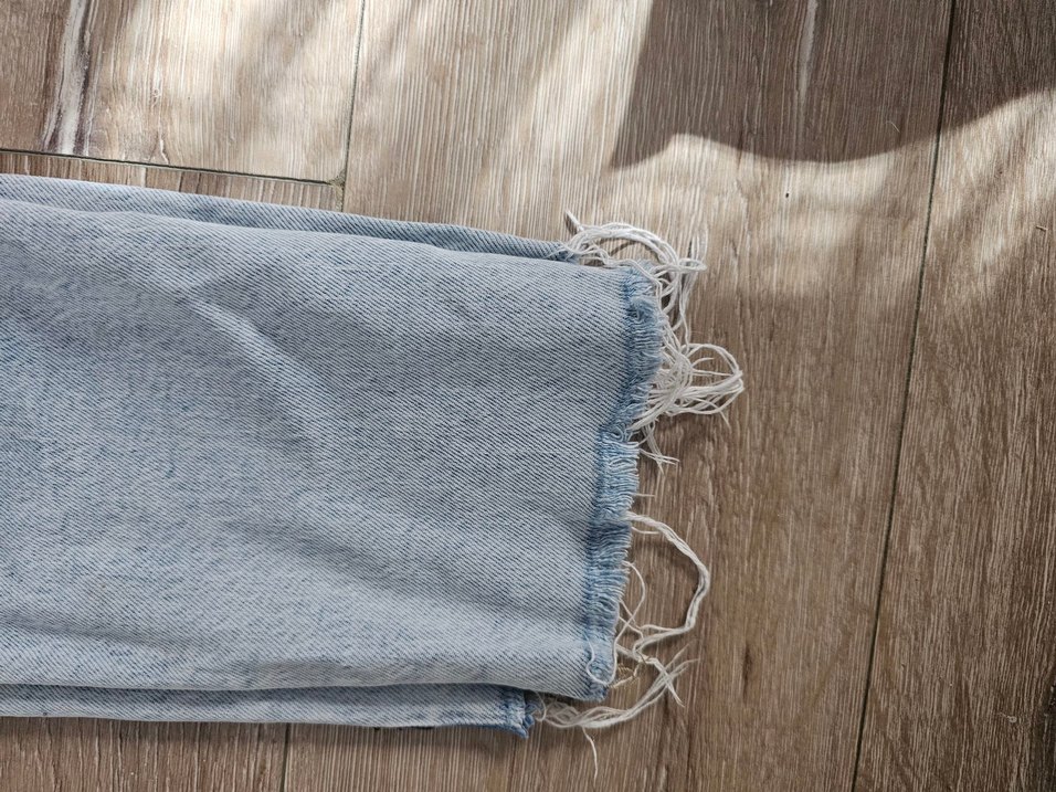 Gri Midi Boy Salaş Kadın Kot Pantolon - Görsel 3