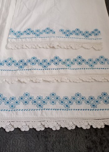 ESKİLERDEN KANAVİÇE İŞLEMELİ TAKIM (2 ETEK 2 KÜS YASTIĞI) - Görsel 4