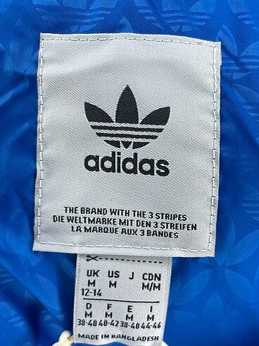 m Beden mavi Renk Adidas Mont %70 İndirimli.