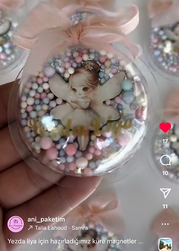 Pastel Renkli Küre Magnet Hediye