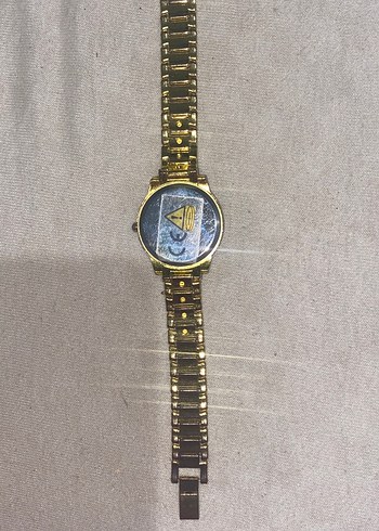 Swatch Altın Renkli Kadın Kol Saati, Parlak Taşlı