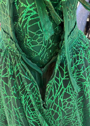 Yeşil simli nişanlık - Görsel 5