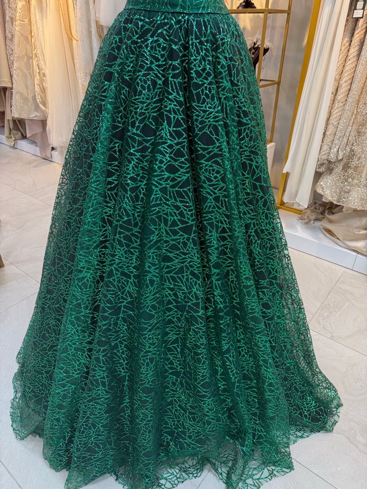 Yeşil simli nişanlık - Görsel 3