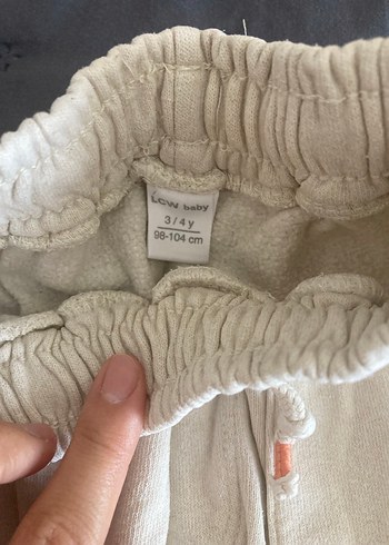4 Yaş Beden Gri Erkek Çocuk Pamuklu Rahat Pantolon
