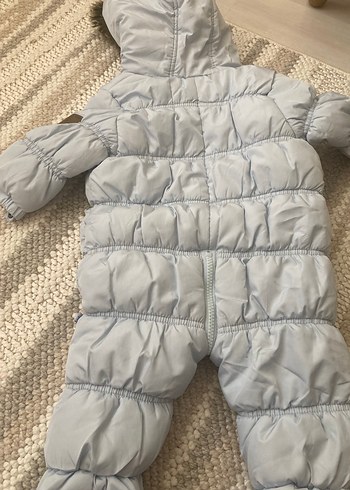 Açık mavi Kürklü Erkek Bebek Tulumu - Görsel 5