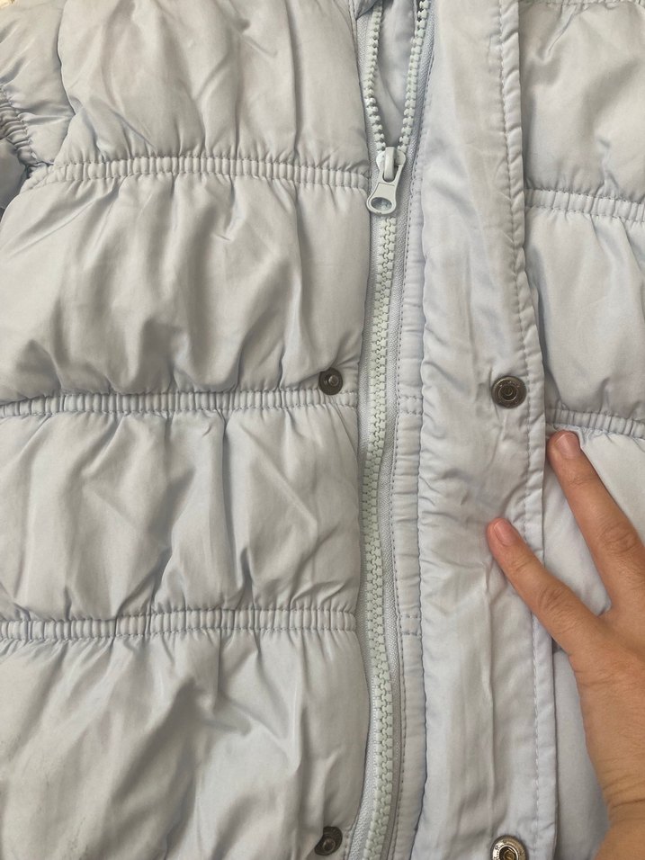 Açık mavi Kürklü Erkek Bebek Tulumu - Görsel 2