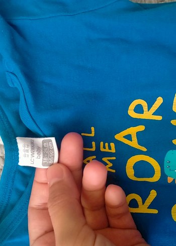 Düğmeli Mavi Erkek Bebek Body - Görsel 2