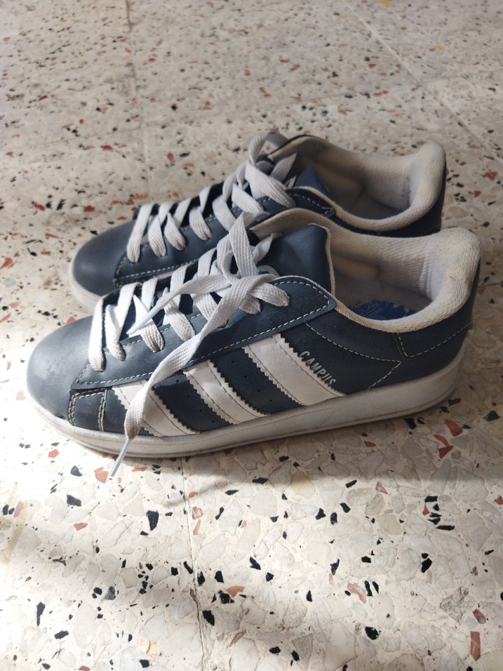 Lacivert Beyaz Bağcıklı Kadın Spor Ayakkabı - Görsel 2