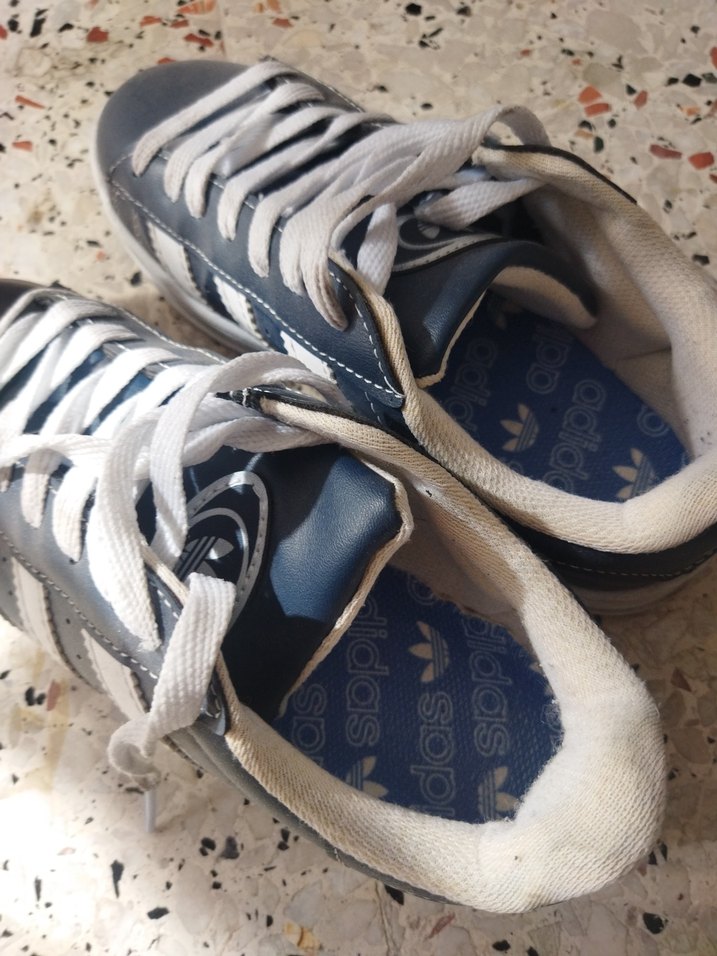 Lacivert Beyaz Bağcıklı Kadın Spor Ayakkabı - Görsel 3