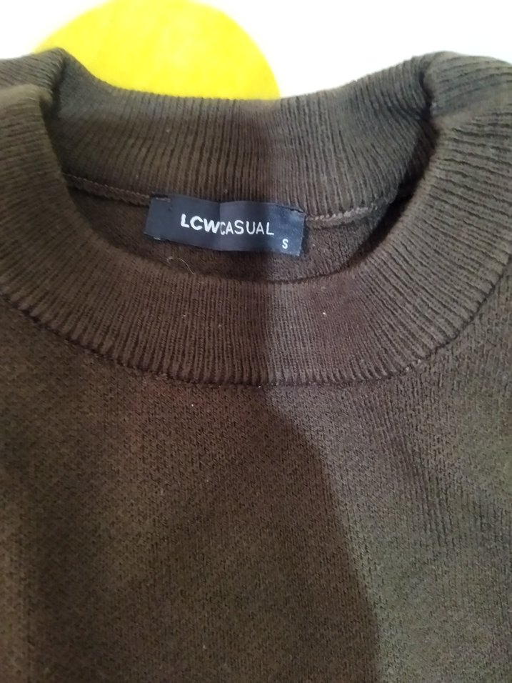 Kahverengi Bisiklet Yaka kazak - Görsel 2