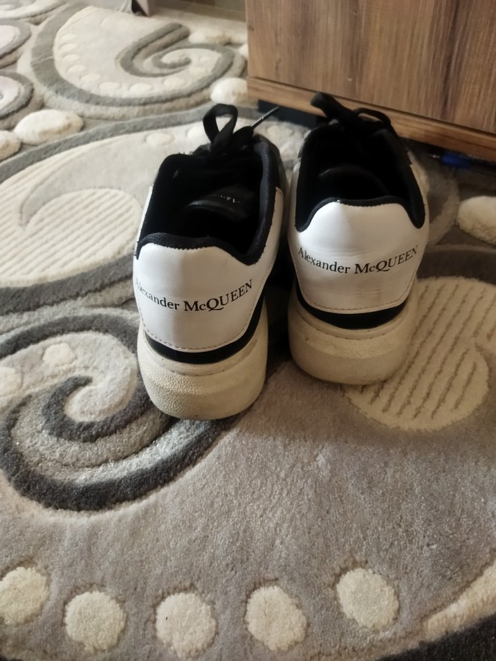 Siyah Beyaz Kadın Spor Ayakkabı - Görsel 3