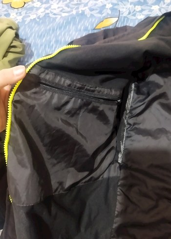 Erkek Siyah Uzun Kollu Fermuarlı Yağmurluk - Görsel 5