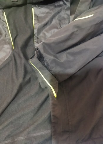 Erkek Siyah Uzun Kollu Fermuarlı Yağmurluk - Görsel 3