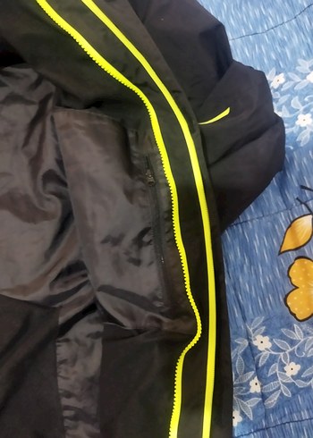 Erkek Siyah Uzun Kollu Fermuarlı Yağmurluk - Görsel 4