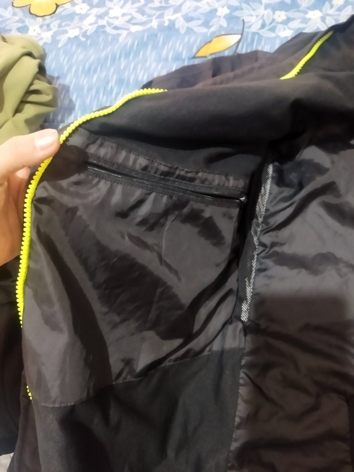 Erkek Siyah Uzun Kollu Fermuarlı Yağmurluk - Görsel 5