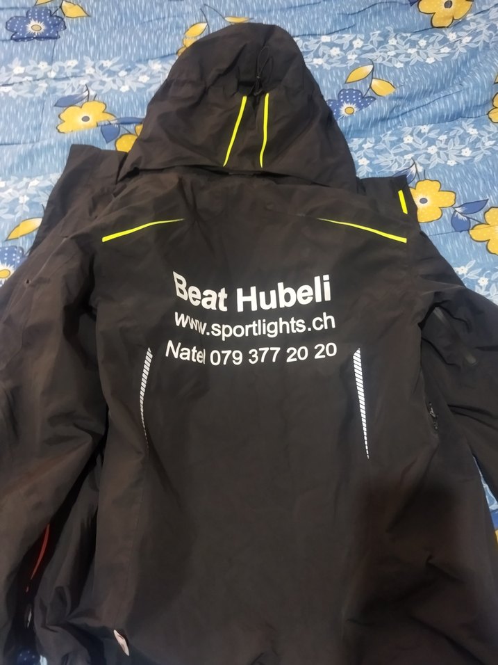 Erkek Siyah Uzun Kollu Fermuarlı Yağmurluk - Görsel 2