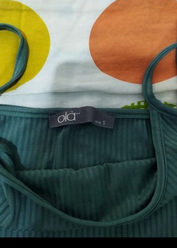 s Beden Yeşil Salaş Askılı Mini Pijama Takımı