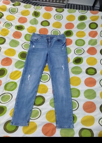 LC Waikiki Düğmeli Mavi erkek cocuk Kot Pantolon
